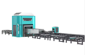 خط القطع بليزر الألياف CNC للشعاع H